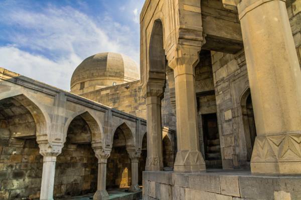 aserbaidschan-baku-Shirvanshahs-palast-fremdenverkehrsamt der Shirvanshahs-Palast in Baku ist ein Höhepunkt auf jeder Aserbaidschan Rundreise