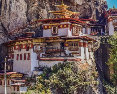 das Tigernest ist ein Höhepunkt einer jeden Bhutan Privatreise