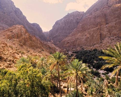 atemberaubende Wadi-Landschaften verzaubern jeden Reisegast auf einer Oman Privatreise